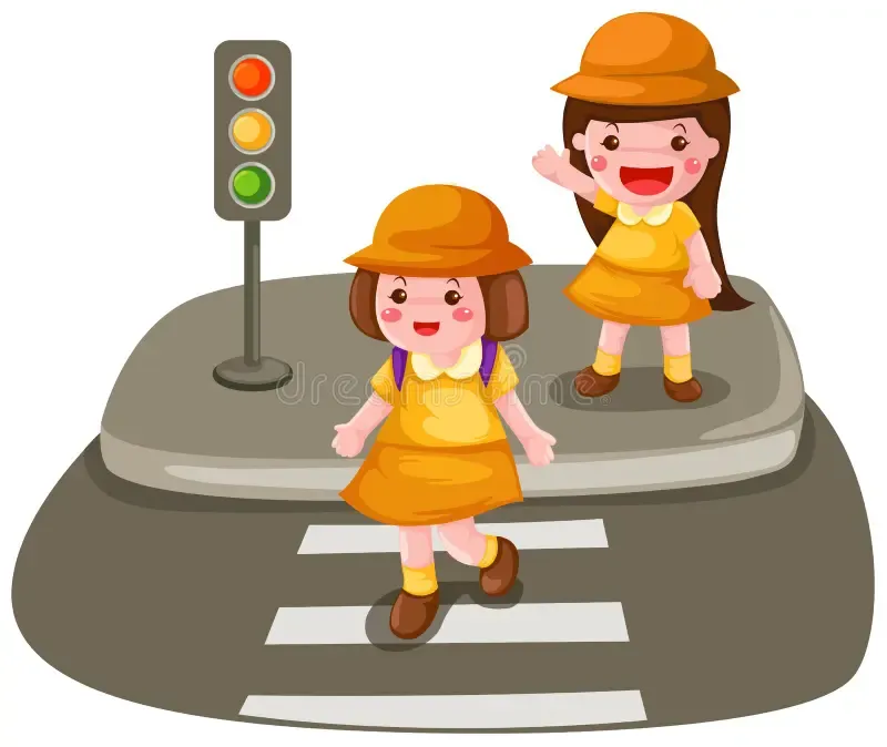 Be careful when crossing.