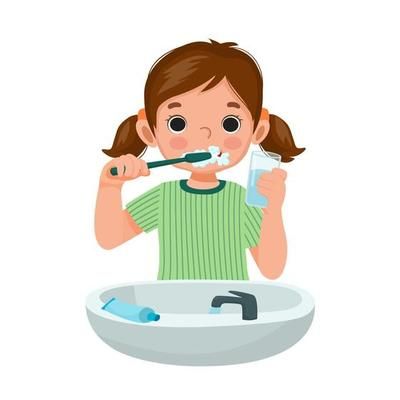  Brush teeth