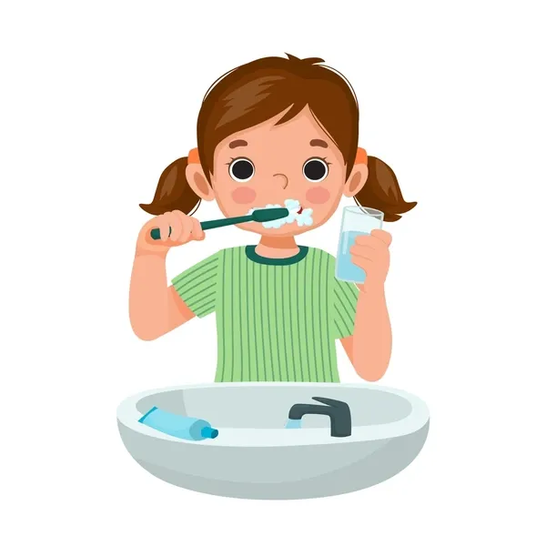 Brush your teeth first.