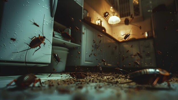 Cockroaches like dark places.