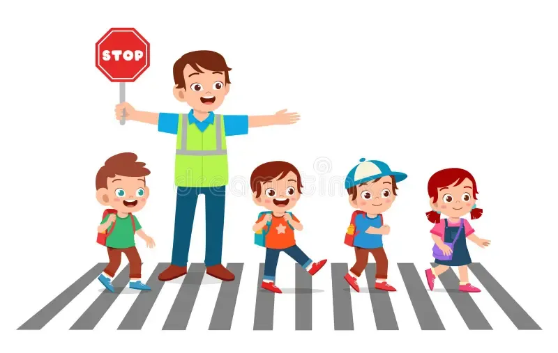 Cross the street