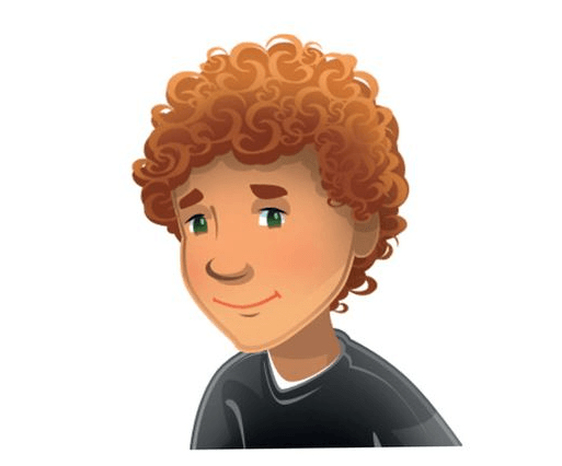Curly hair