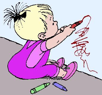  Don’t draw on the wall!