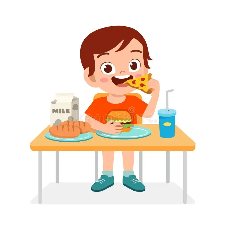  Don’t eat too fast. 