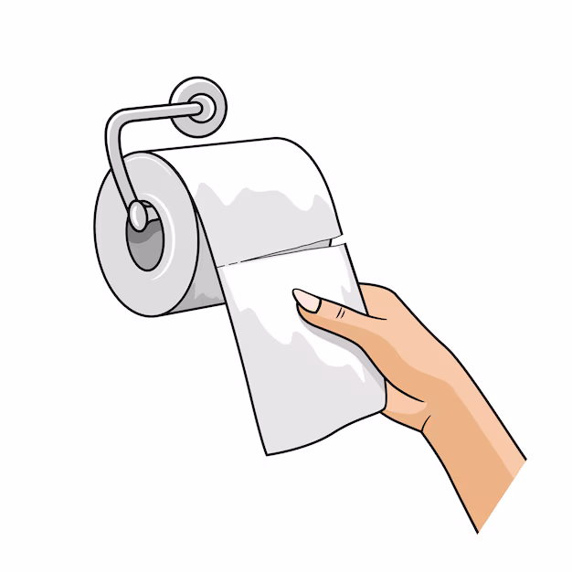 Get some toilet paper to wipe.