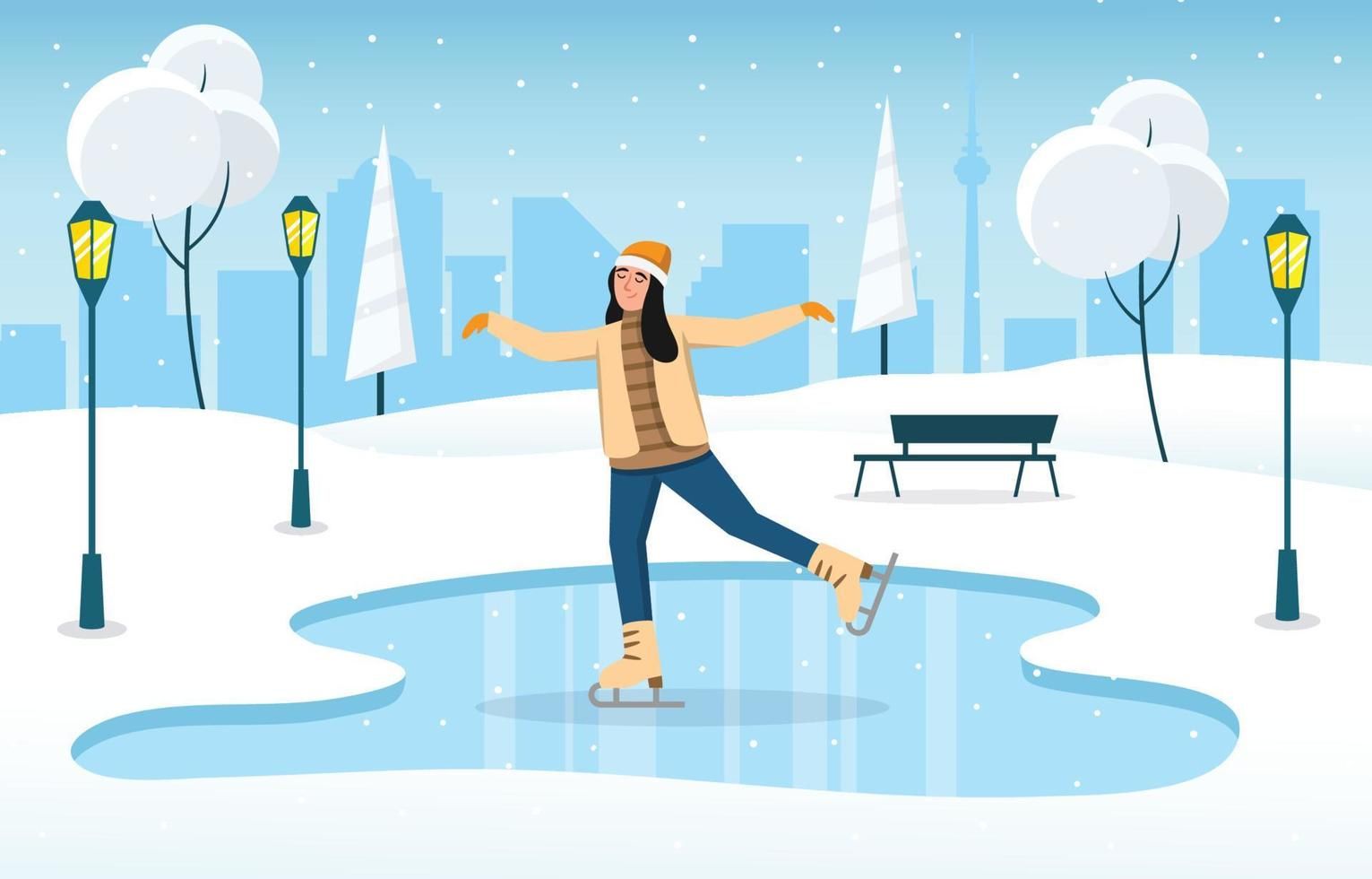 Ice skating
