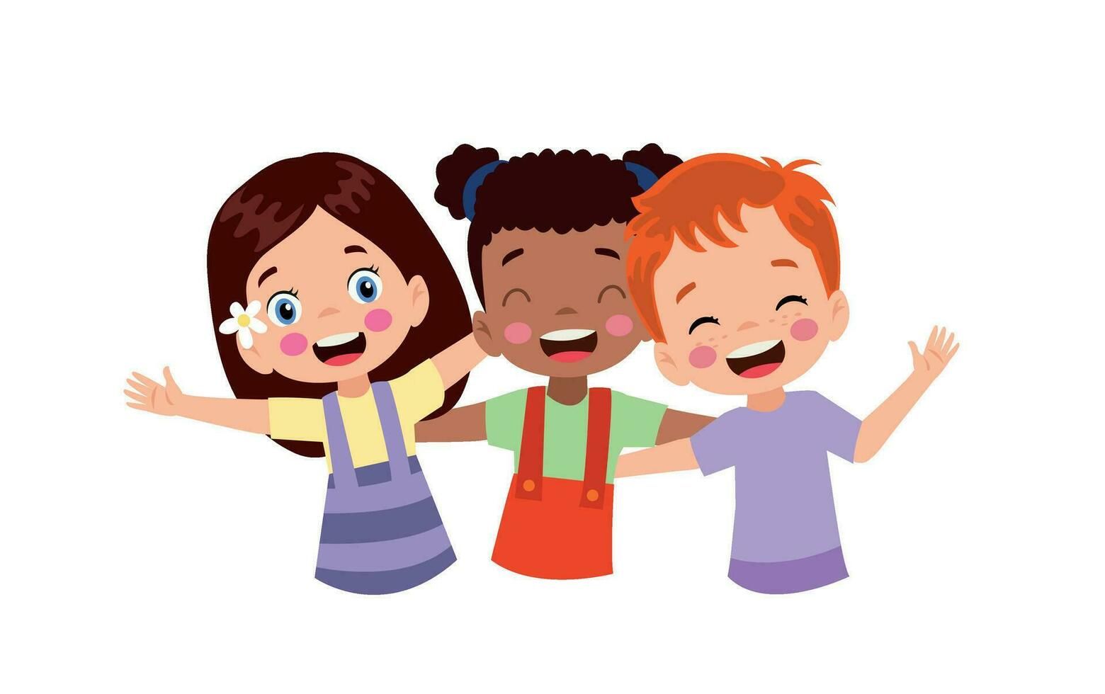 I feel happy with my friends.