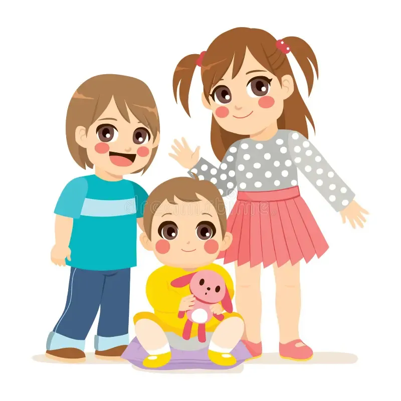 Nhấn để nghe I have one brother and one sister.