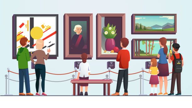 I like the paintings in the museum.
