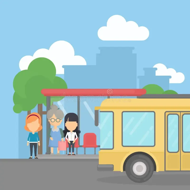 Nhấn để nghe Is the bus coming soon?