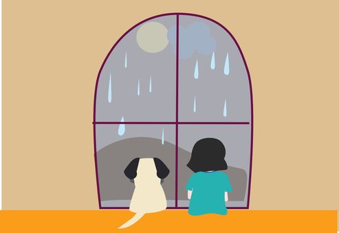  It’s pouring outside!