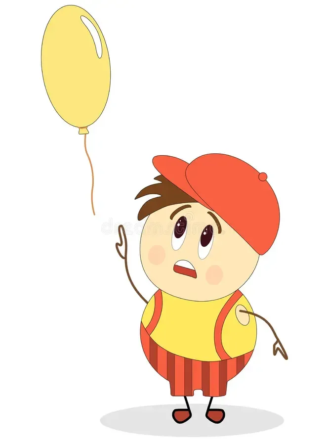 I was sad when my balloon flew away. 