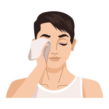  Let me wipe your face.