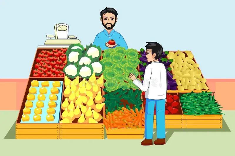 Let’s buy some veggies! 