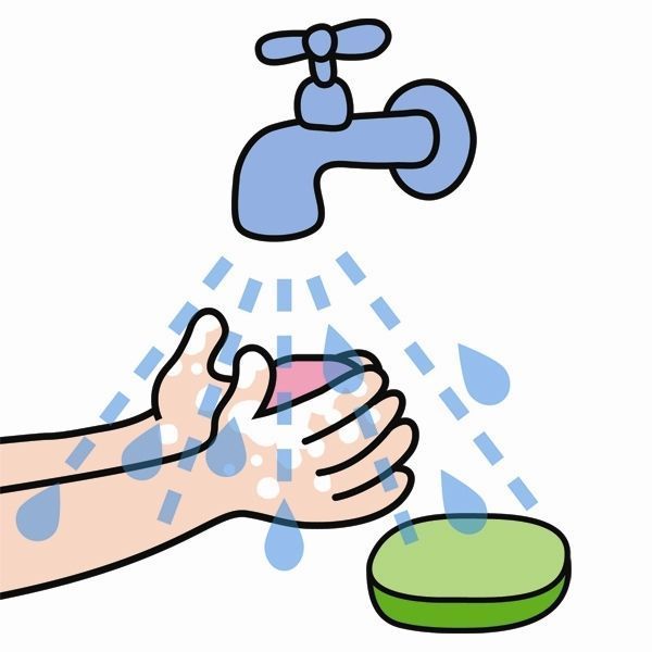 Let’s clean your hands. 