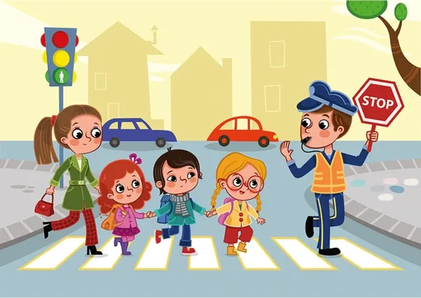Let’s cross the street now.