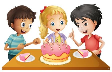  Let’s share this cake. 