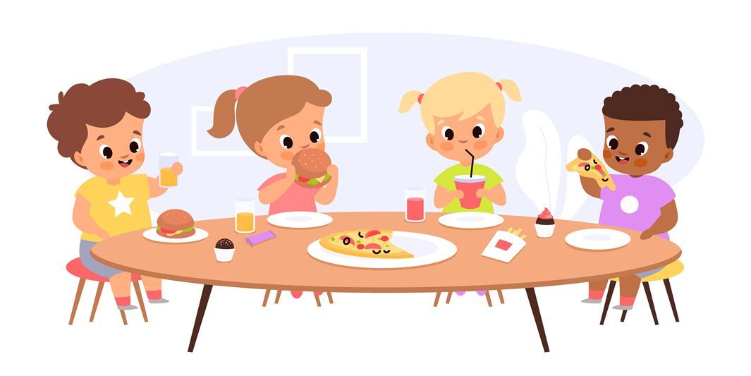 Let’s sit and eat together.