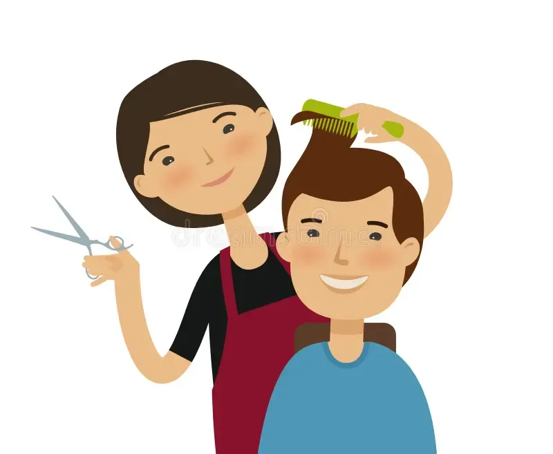 Nhấn để nghe Let’s trim your hair.