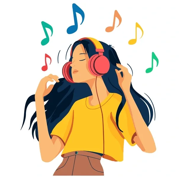 Listening to music