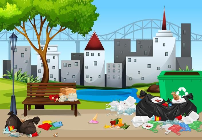 Nhấn để nghe Littering harms nature.