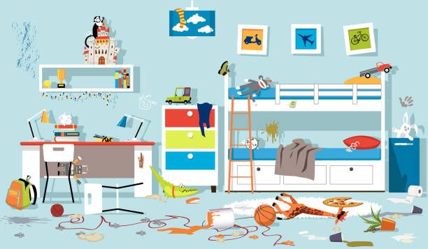  Look, the wall is messy now.