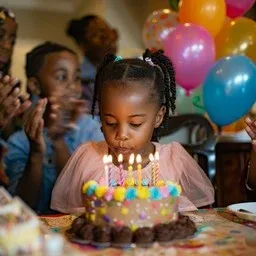 Make a wish and blow out the candles! 