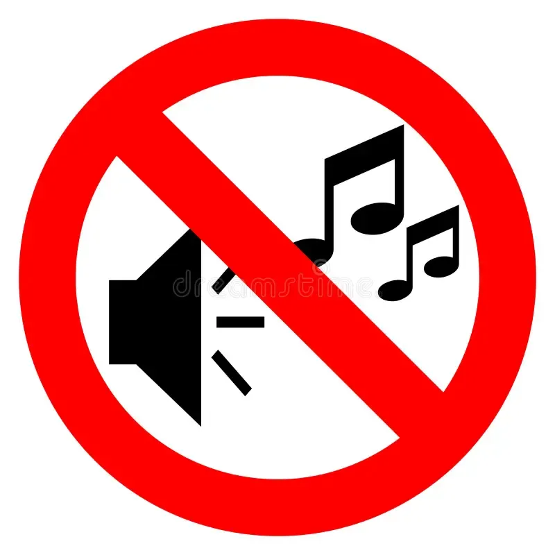 Nhấn để nghe No loud noises.