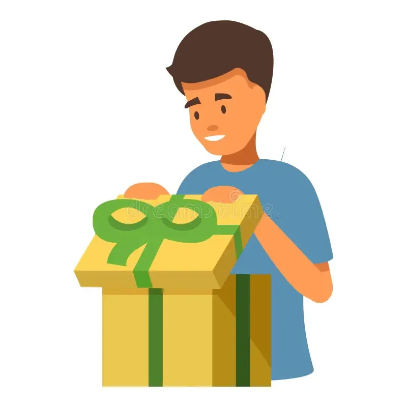 Open your gift and see what’s inside! 
