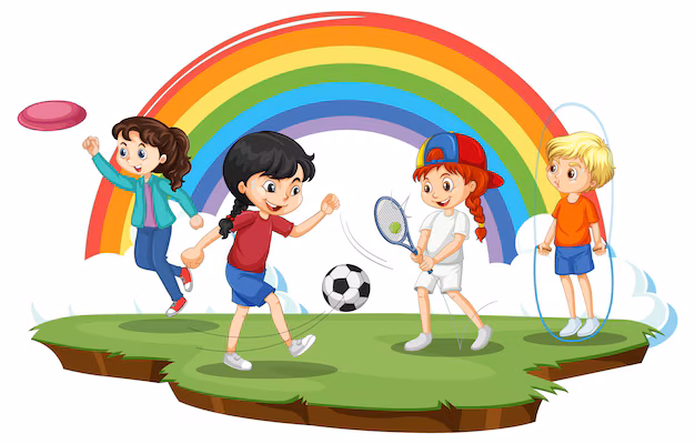 Playing sport