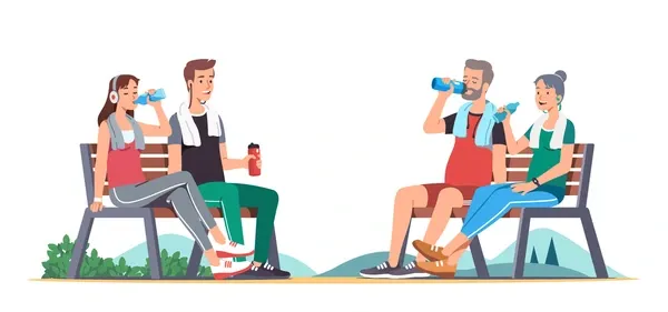 Rest and drink water.