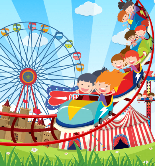 Ride a roller coaster 