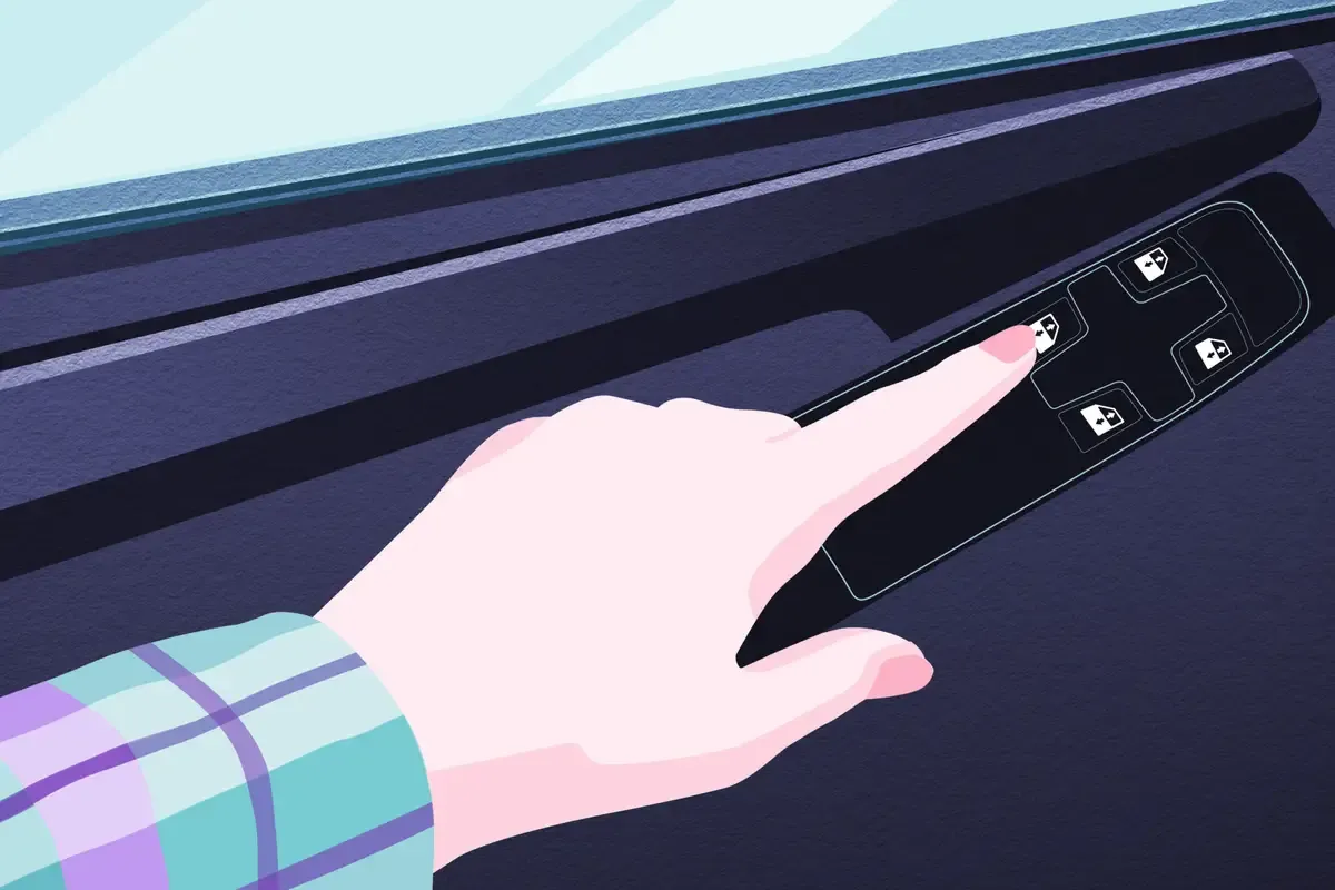  Roll up the window.