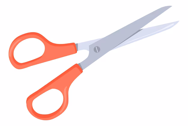 Scissors are sharp.