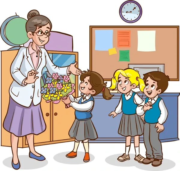  She teaches students every day.  