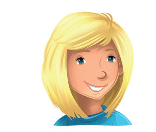 Shoulder-length hair 