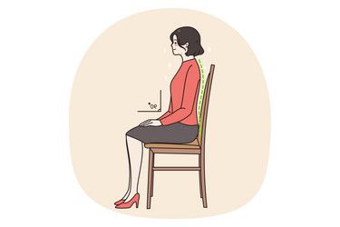 Sit up straight, please. 