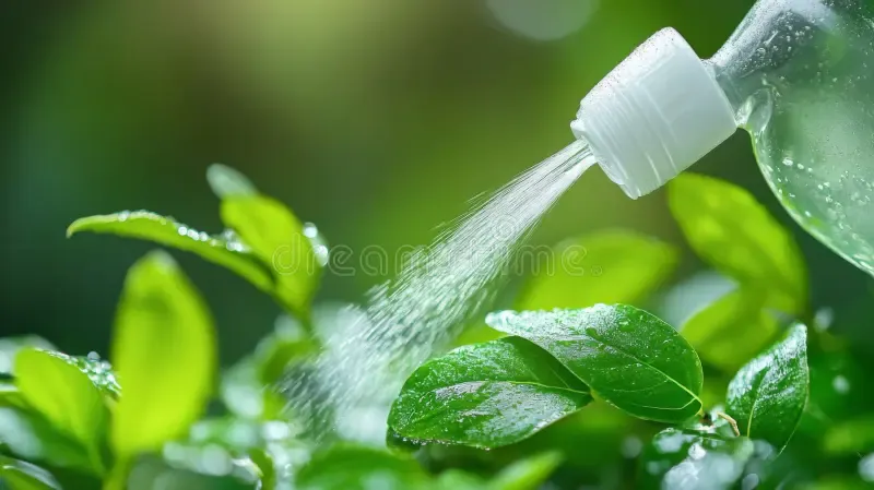 Nhấn để nghe Spray some water on the leaves.