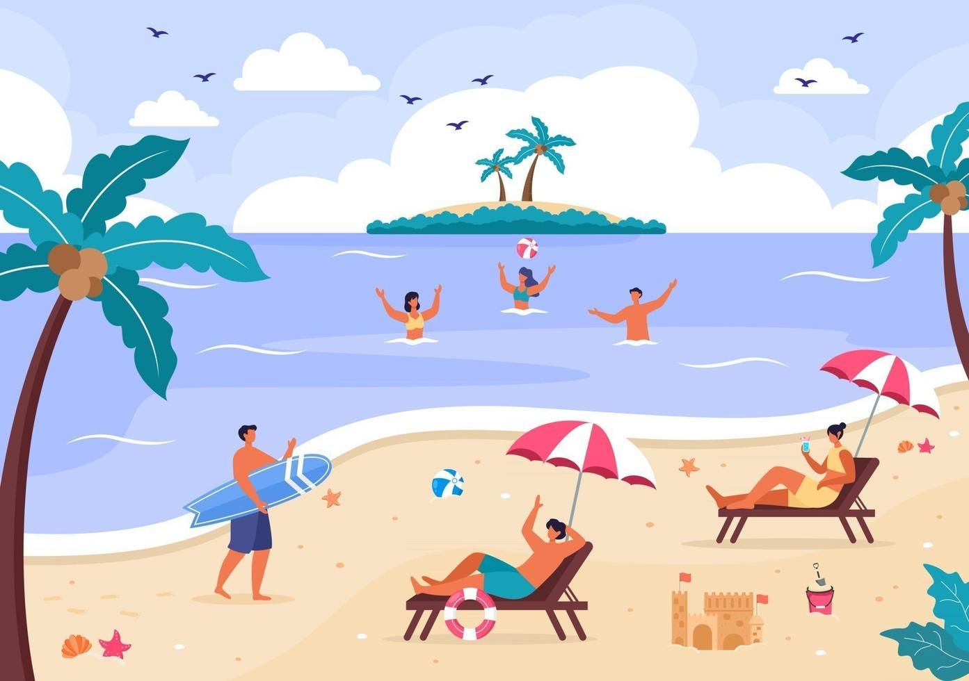 Summer is perfect for the beach.