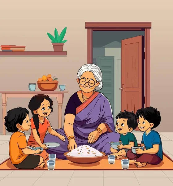 Sunday lunch with grandma!