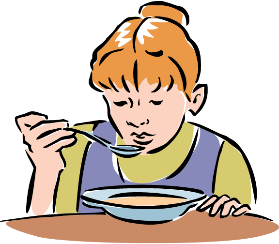  Swallow your food. 