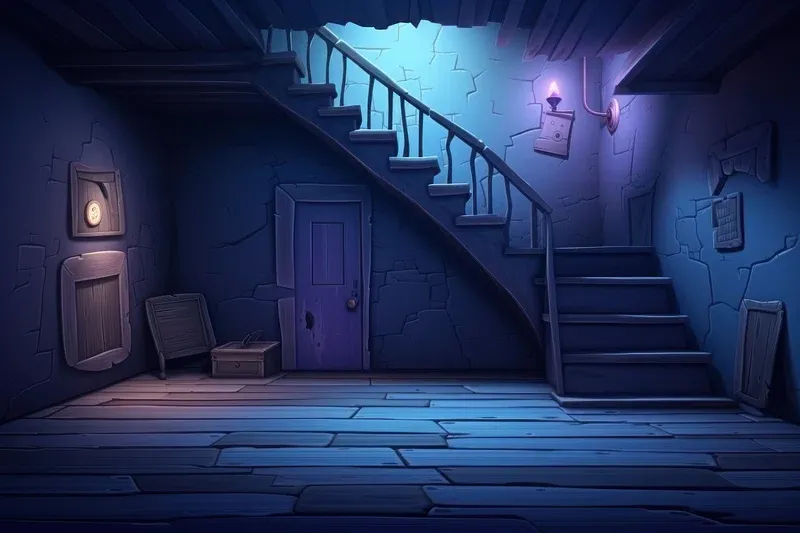 Nhấn để nghe The basement is dark, turn on the light.