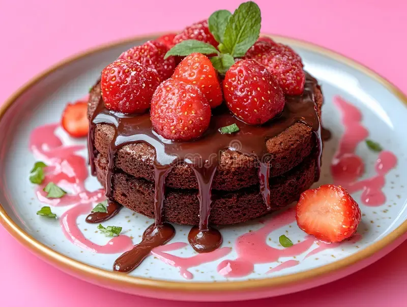The cake looks delicious!