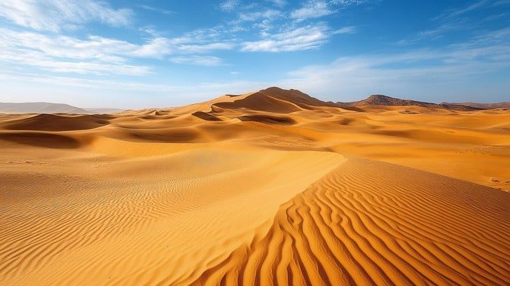 The desert is so vast.