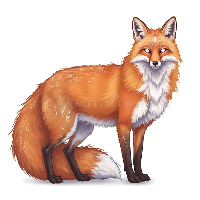 The fox has soft fur.