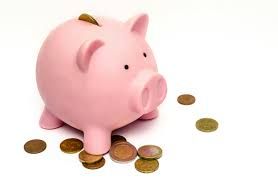 The piggy bank is full. 