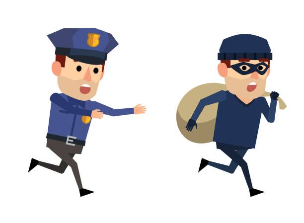  The police officer is on duty.
