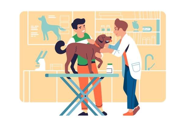The vet treats pets. 