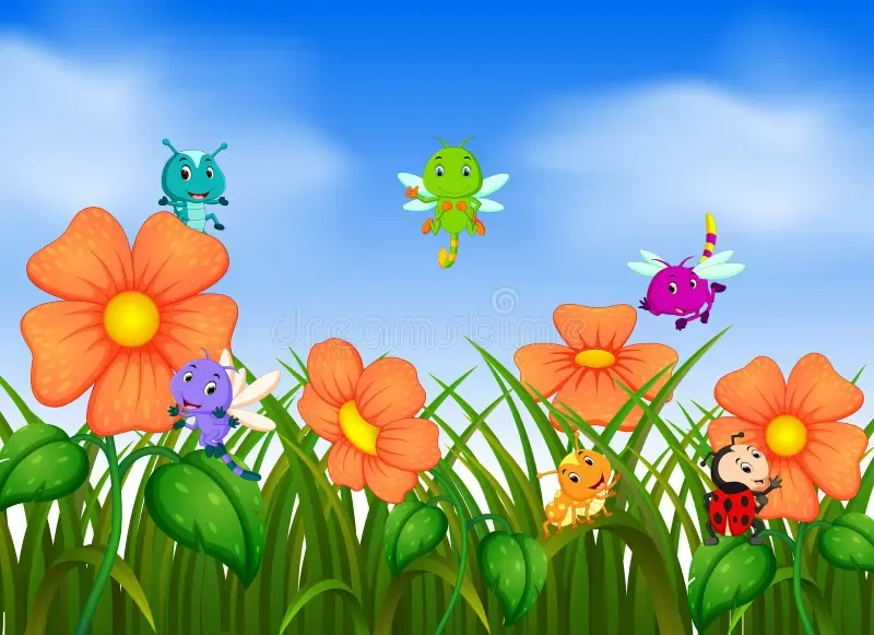 This garden is full of life.