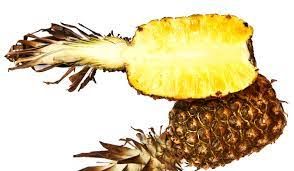 This pineapple is really sour! 
